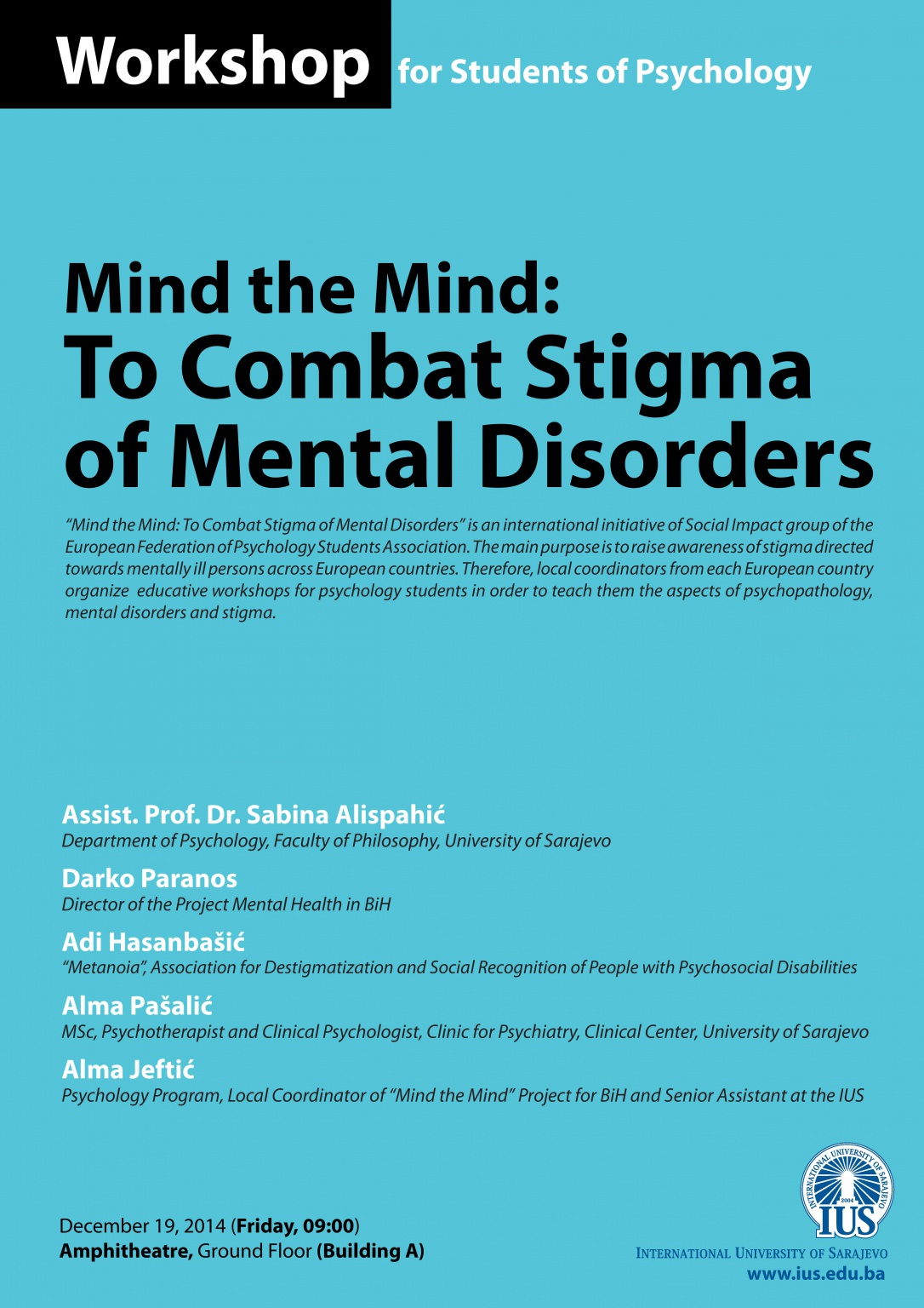 Mind the Mind: To Combat Stigma of Mental Disorders