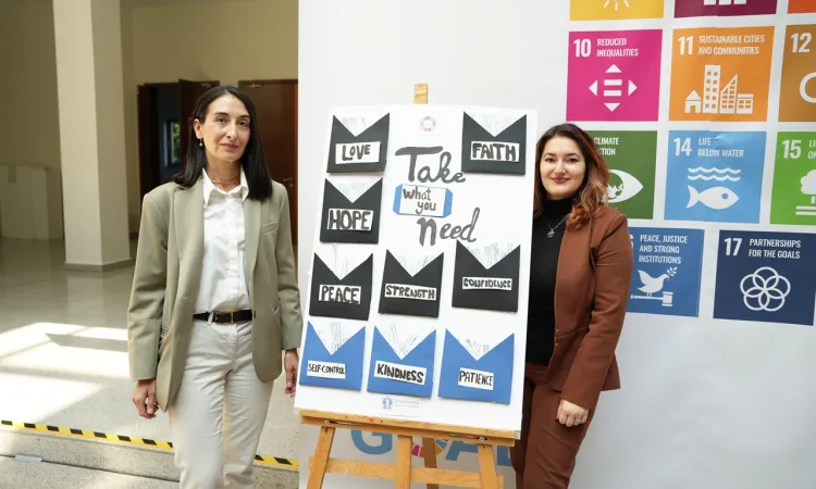 “Take What You Need” Installation Encourages Mindfulness and Emotional Support at IUS